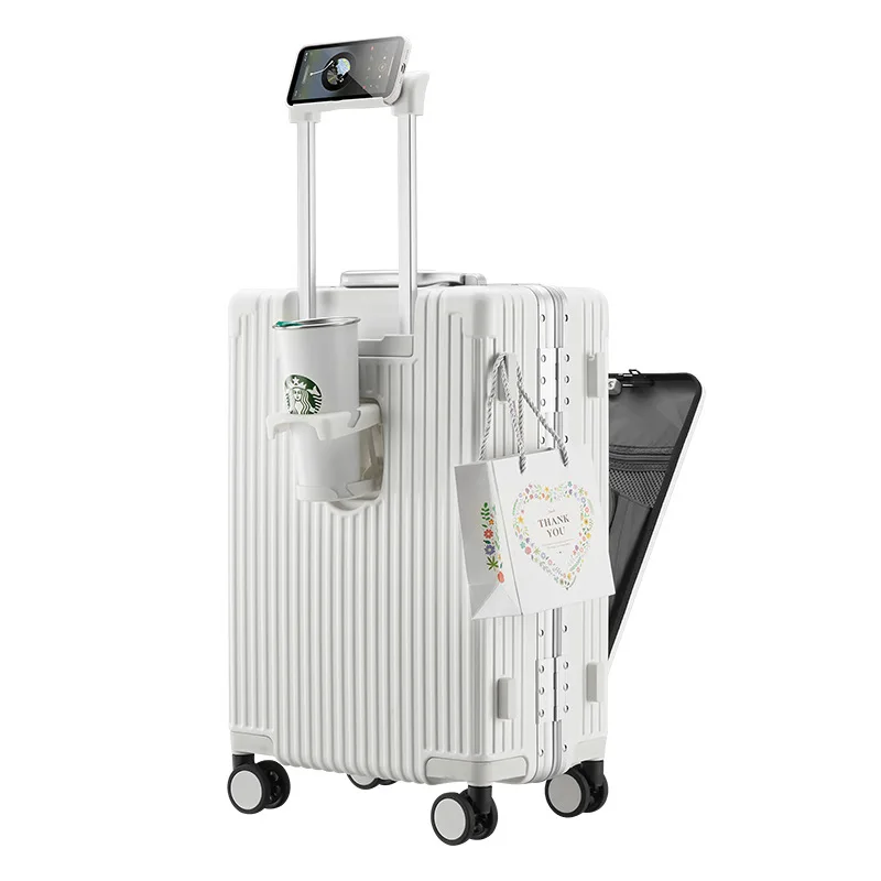 20-Zoll-Boarding Multifunktion koffer Gepäck vorne Befestigung Aluminium rahmen Trolley Case Reisekoffer mit Rädern