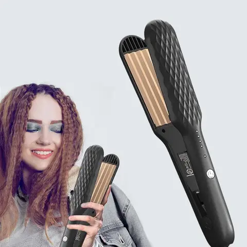 Fer à cheveux 3D pince à cheveux professionnel volumateur fer à friser maïs Perm moelleux attelle fer plat outils de coiffure