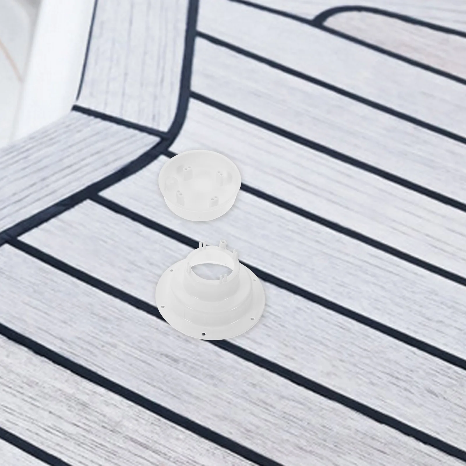 

2 Pcs Vent Cover Plumbing Round Covers Bath Rv Bathroom Cap Camper Roof Replacement Caps Shunt
