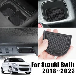 スズキ スイフト 2018 2019 2020 2021 2022 2023用 車のドアスロットパッド 滑り止め 車のゲート溝マット 防塵 車のカップホルダー コースター 内装アクセサリー