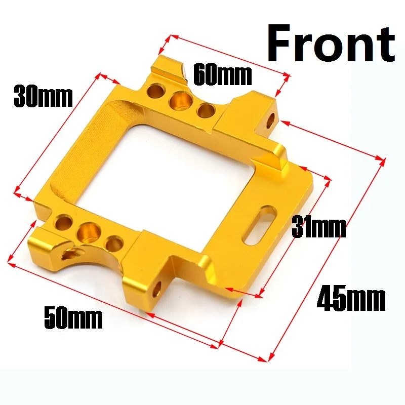 Aluminum Front & Rear Gear Box Arm Mount 102060 102061 For HSP 94111 94188 94102 1/10 Monster Truck