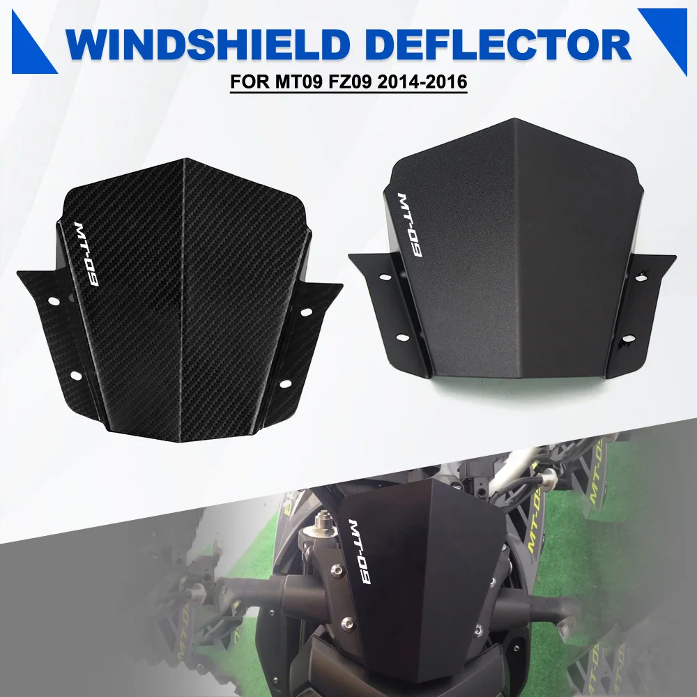 

Front Windshield FOR YAMAHA MT09 FZ09 MT 09 FZ 09 MT/FZ-09 Motorcycle Windshield WindDeflector Guard Windscreen Windproof Hood