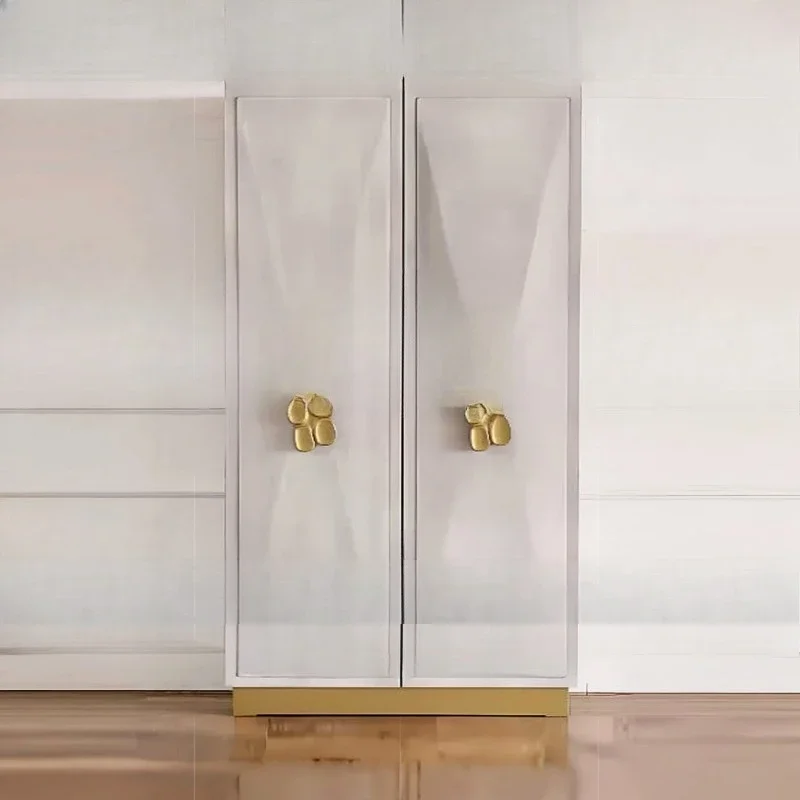 High-end light luxury, solid wood wine cabinet living room, wall designer dining side cabinet, modern high-end sense