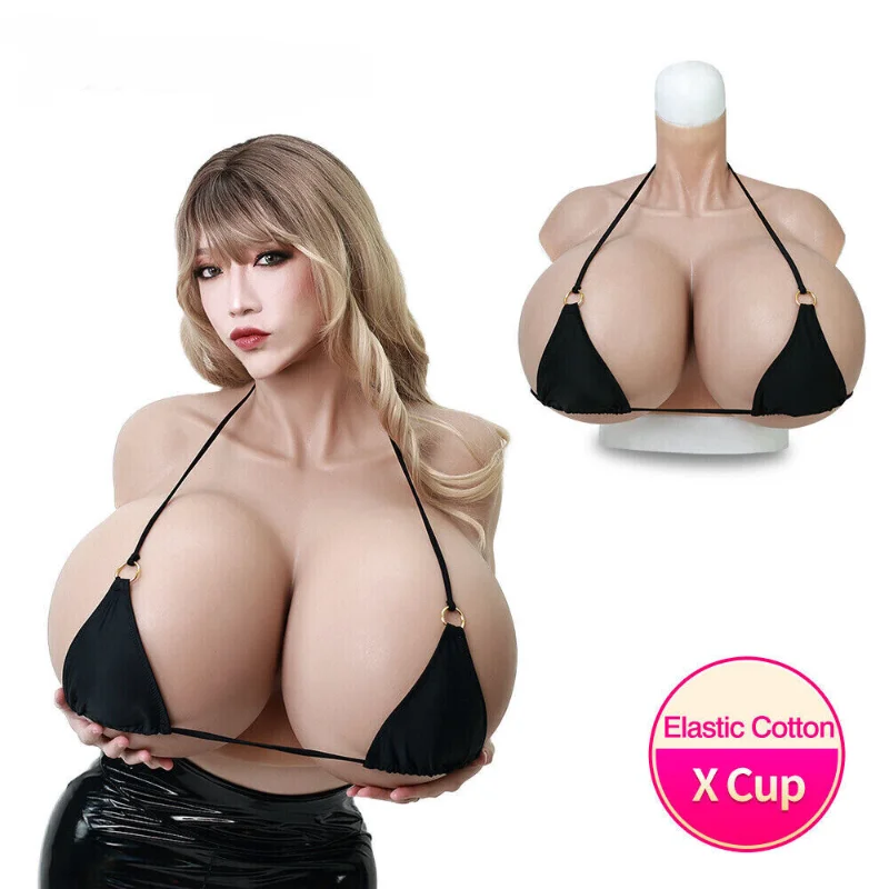 Silicone Breast Huge Boobs X Cup Forms Breastplate for Crossdresser Large Performance Clothing