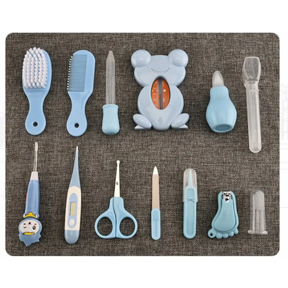 Kit de cuidado para bebé recién nacido, Kit de higiene para bebé, juego de aseo, tijeras, cortaúñas, artículos de tocador para recién nacidos