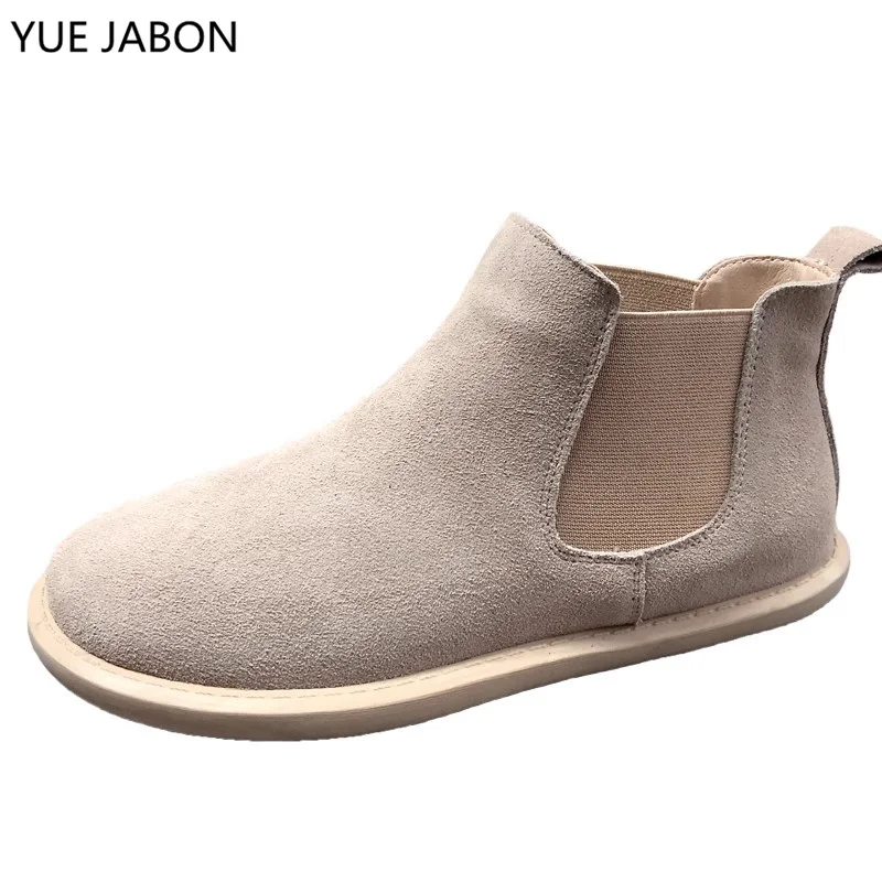 

2026 New Retro Cow Boots for Women Autumn Winter Women's Flat Shoes Real Leather Casual Flat Ankle Boots Female band Short Boots