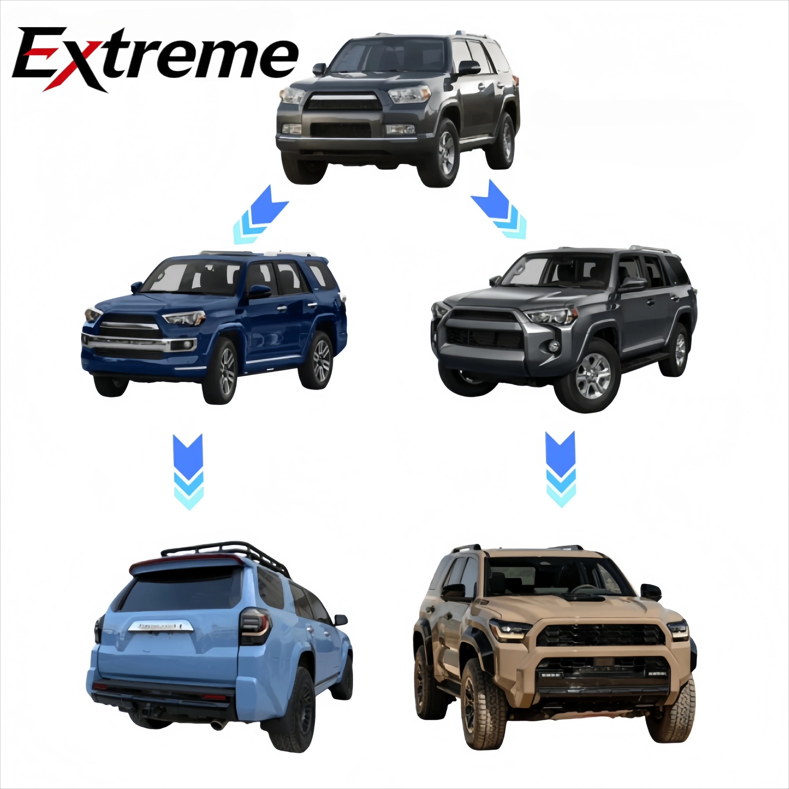 Wholesale Factory for 4Runner Body Kit 2010 2014 2025 TRD PRO Model D Complete Car Exterior Modification Kit Offroad 4x4