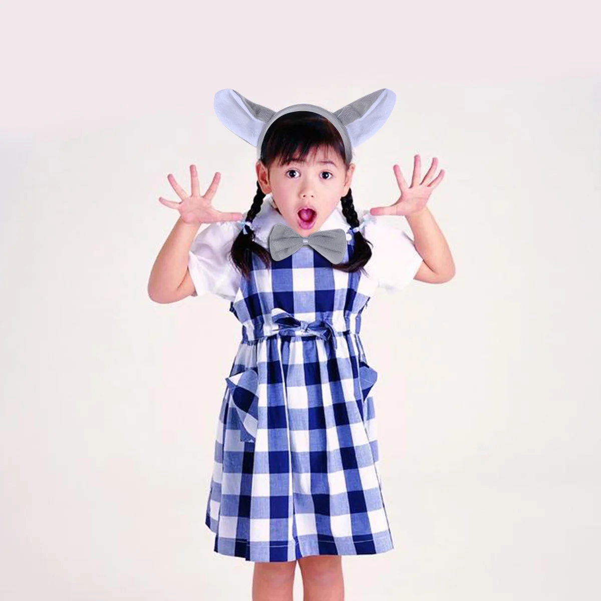 3Pcs Animal Headband Dog Ears Bow Tie Tail Set Halloween Party Cosplay Accessories Kids Adults Costume Dog Costume