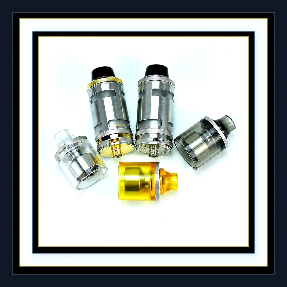 Taifun GT IV RTA 25mm Atomizer - Top Fill Design, 316 Stainless Steel & PEI, Single Coil E-Cig Tank