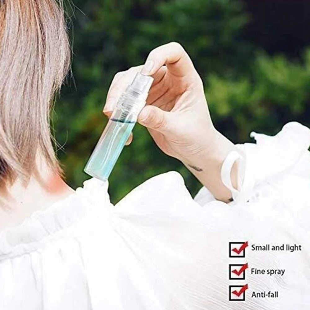 B25B 320 pièces bouteilles de pulvérisation vides transparentes récipient rechargeable en plastique conteneurs cosmétiques vides-120 pièces 3Ml et 200 pièces 2Ml