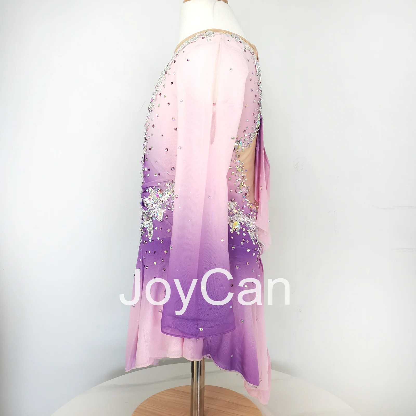 JoyCan-فستان تزلج مطاطي للفتيات ، شكل جليدي ، أرجواني ، منافسة ، ملابس رقص ، مخصص