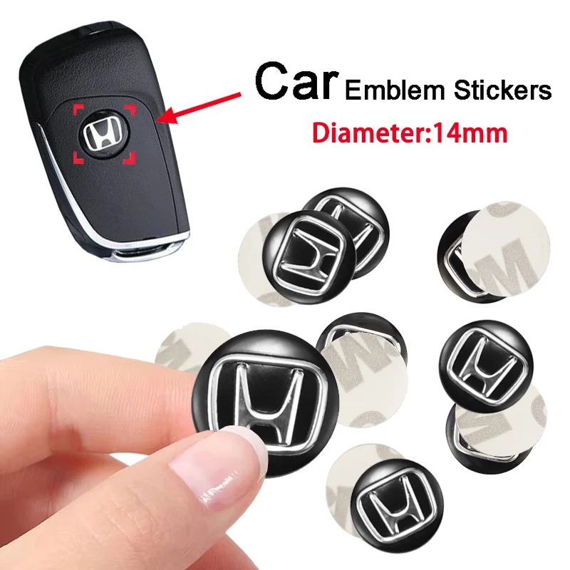 5/10 قطعة ملصقات شارة مفتاح السيارة المعدنية الألومنيوم لهوندا سيفيك صالح أكورد مقدمة CRV 5th City CRZ CRX Jazz HRV الطيار أوديسي
