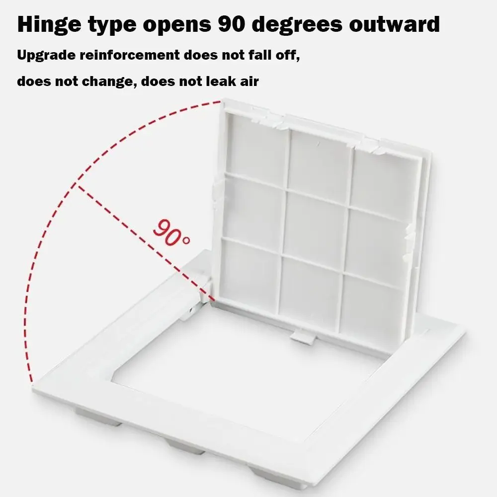 Mew White Access Panel Door Plastic Self-adhesive Opening Flap Cover Plate Access Hatch Cover Doors Wall Ceiling