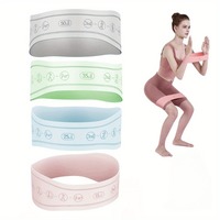 Silicone Butt Ring Yoga Elastic Tension Resistance Band Fitness Female Elastic Ring Stretch Pull Back Buttock Buttock Magic