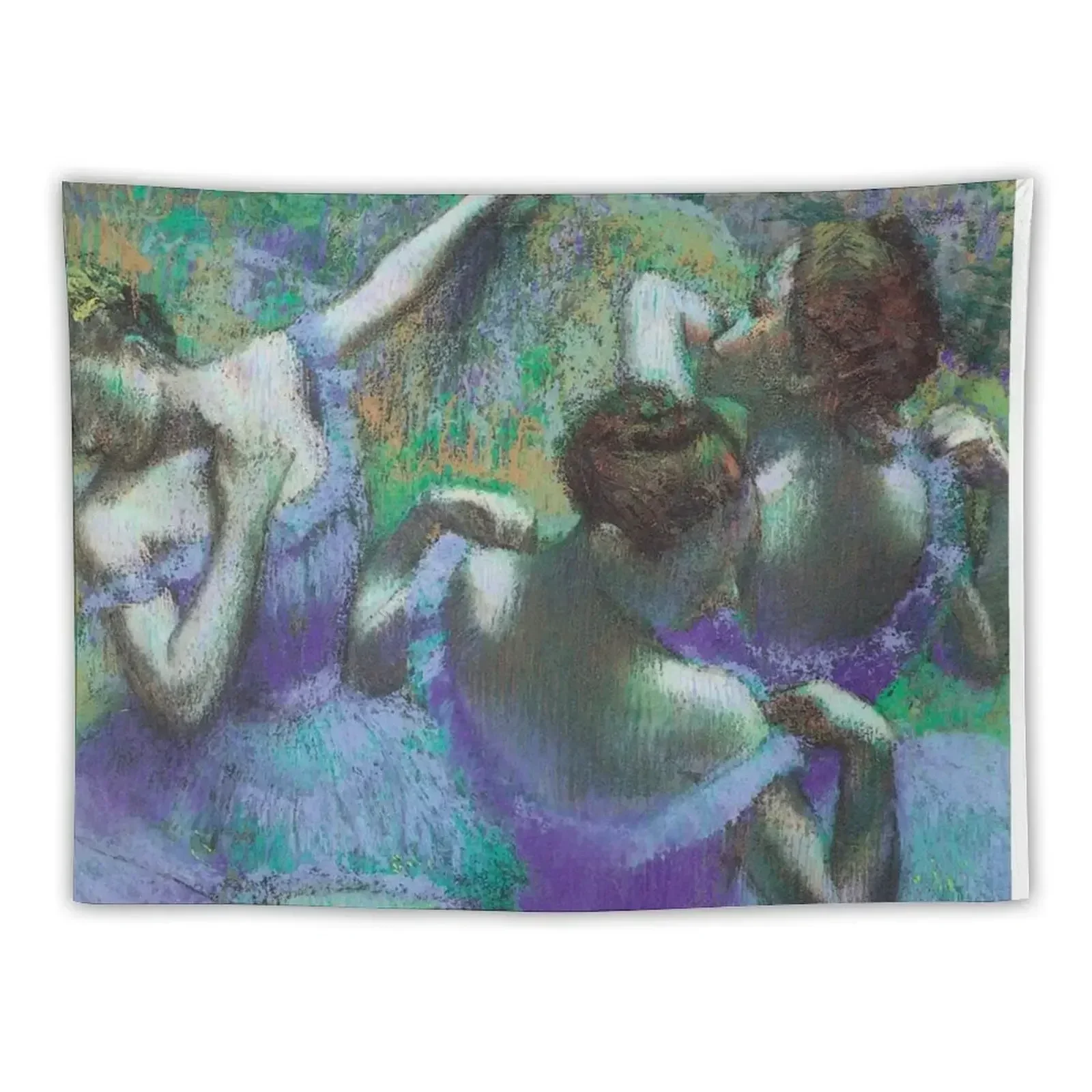 

Blue Dancers is a pastel by Edgar Degas Tapestry Outdoor Decoration Bedroom Deco Wall Tapestries Tapestry