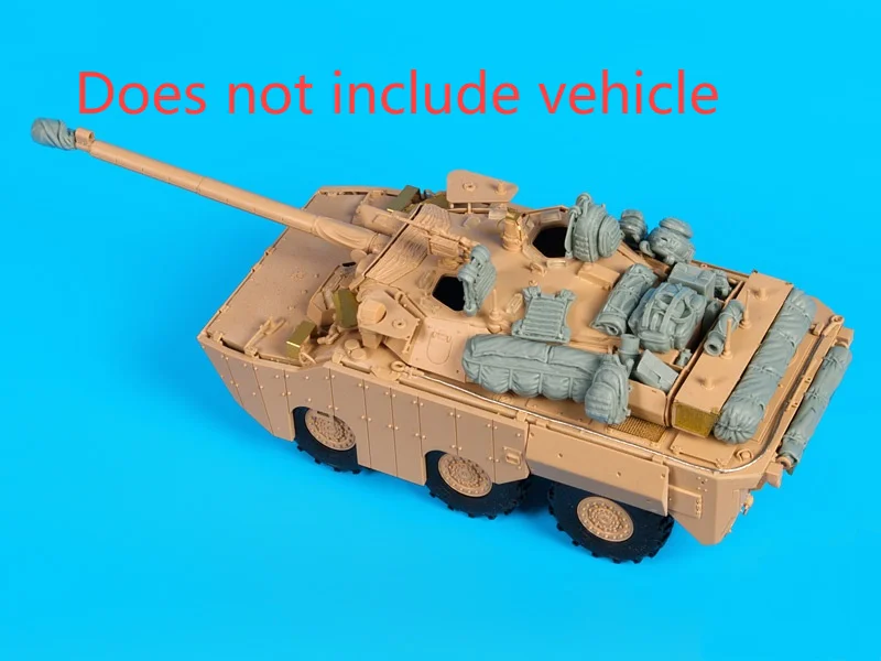 1:35 Scale Resin Die-cast Armored Vehicle AMX-10 RCR Tank Chariot Parts Modification Does Not Include The Unpainted Tank Model