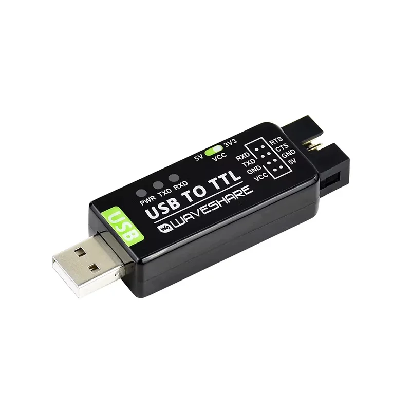 WAVESHARE FT232 Industrial-grade UART Serial Port Module, USB to TTL, Original FT232RNL Converter