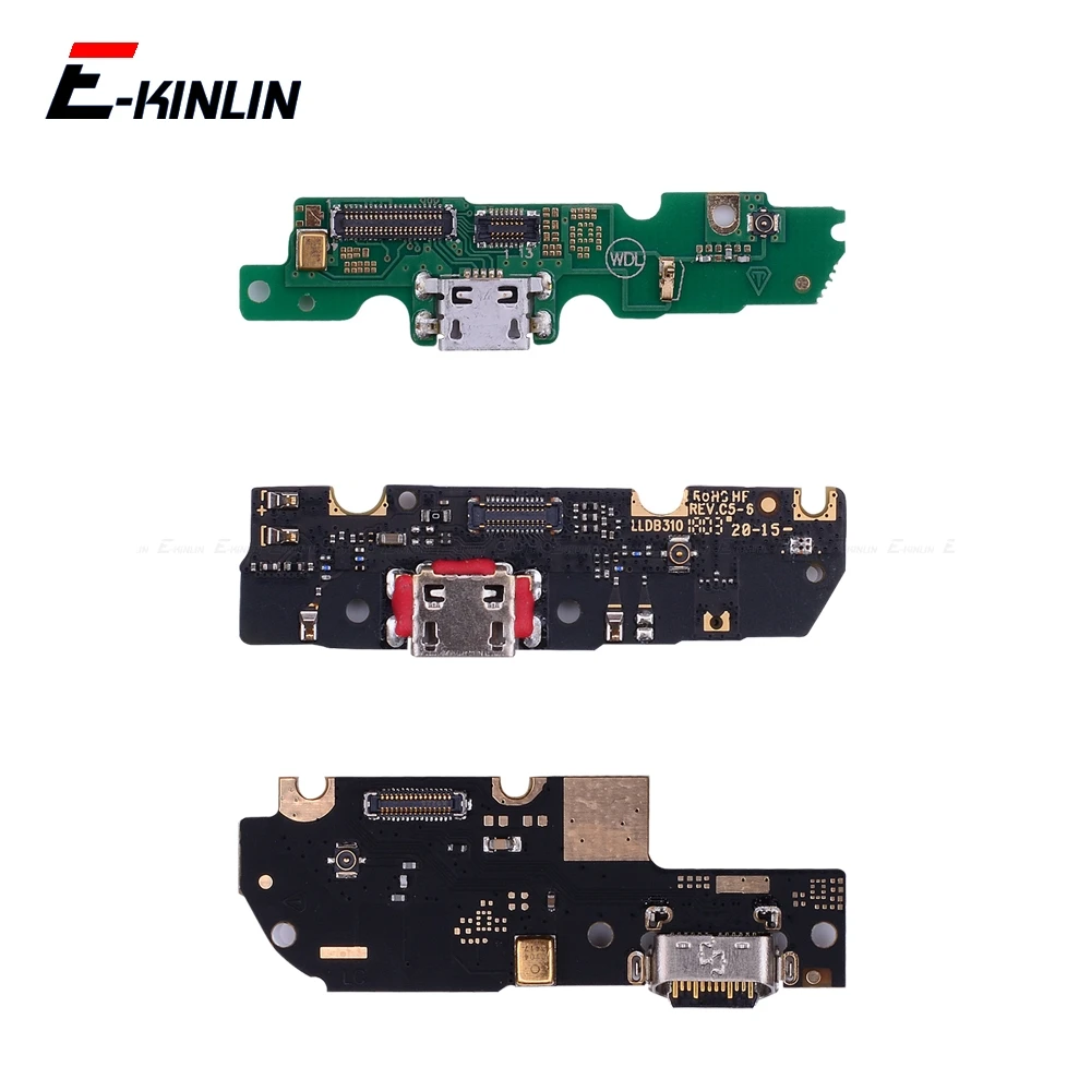 USB Charging Dock Port Board With Microphone Charger Flex Cable For Motorola Moto P30 Note One Power G6 Play G5 E5 Plus