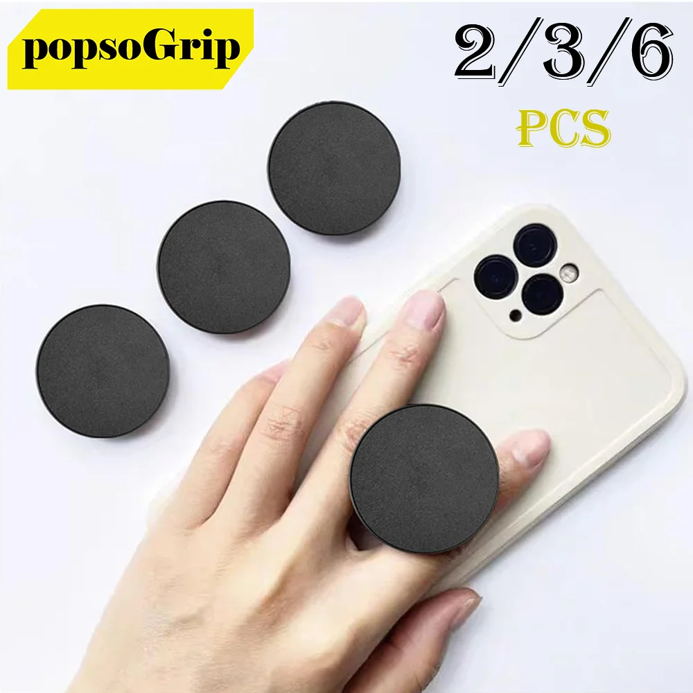 

popsoGrip 2/3/6 PCS Expandable Mobile Phone Stand Adhesive Grip Sockets Cellphone Holder Kickstand for iPhone Smartphone Tok