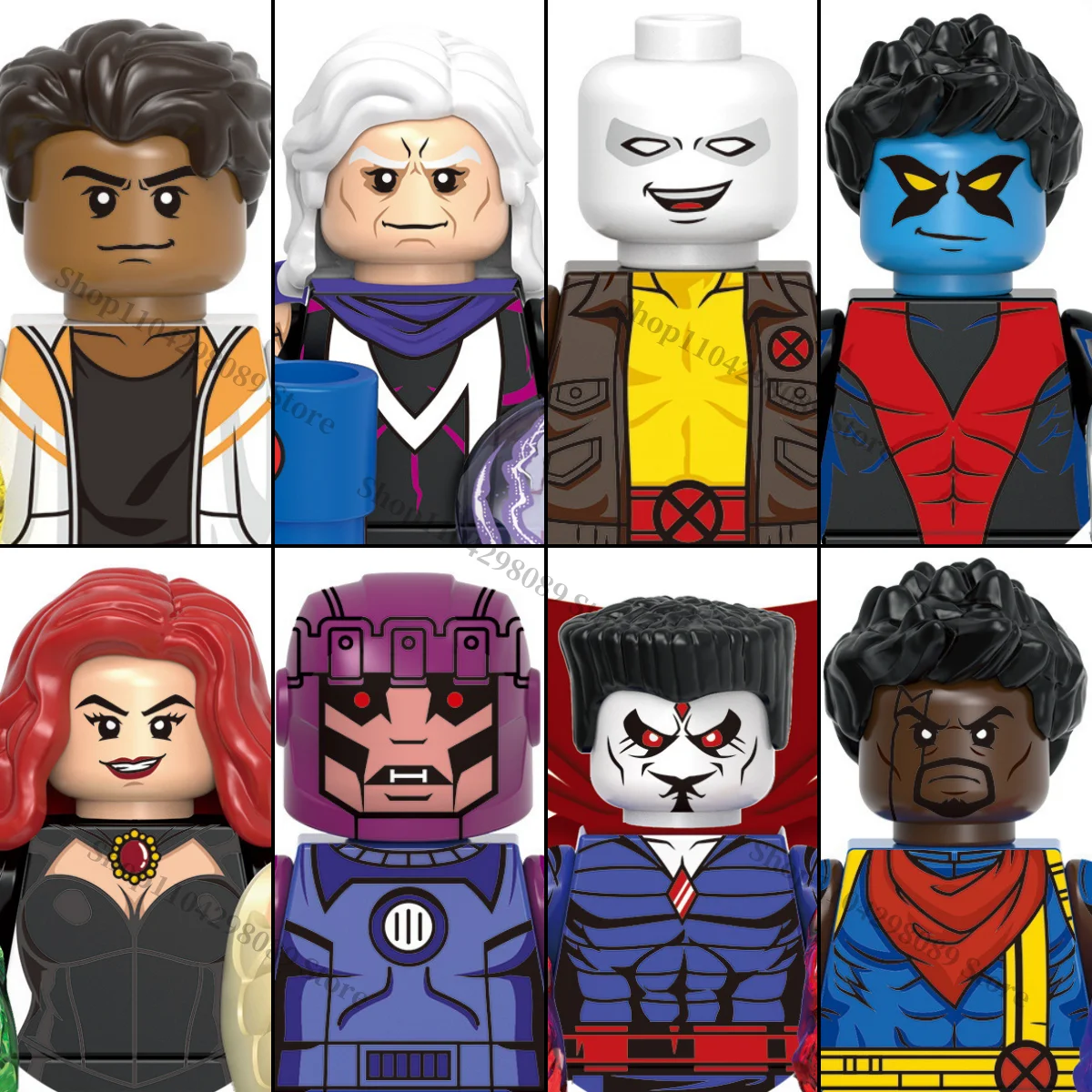 

Marvel G0167 anime characte Sunspot Magneto Madelyne Building blocks children's mini brick toys holiday birthday gifts