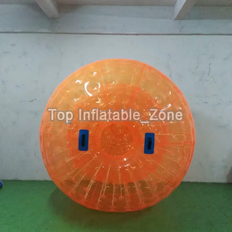 Boule de zorbing transparente avec logo personnalisé, balle de hamster, corps gonflable, rouleau de jeu passionnant en plein air, 3m