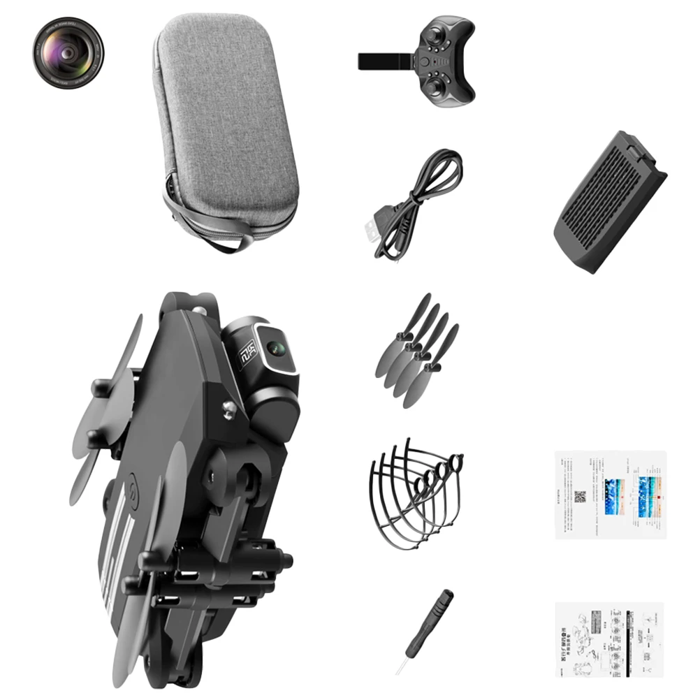 

1 set 1 Set 4K Drone Foldable Quadrotor Rc Drone Led Light Aerial Photography Small Easy Carry One Button Return Flight Path