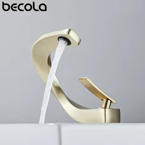 Creative Dedign Bathroom Faucet Brass White Bathroom Basin Faucet Cold Hot Water Mixer Sink Tap Deck Mounted Black Rose Gold Tap