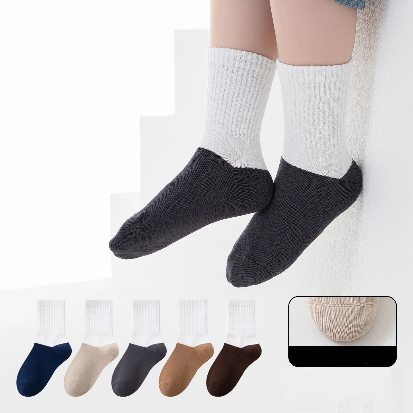 

5 Pairs/set Kids Socks For Girls Boys Autumn Winter Baby Girl Boy Mid-calf Sock 1-15 Years Cotton Sport Teenage Children's Socks