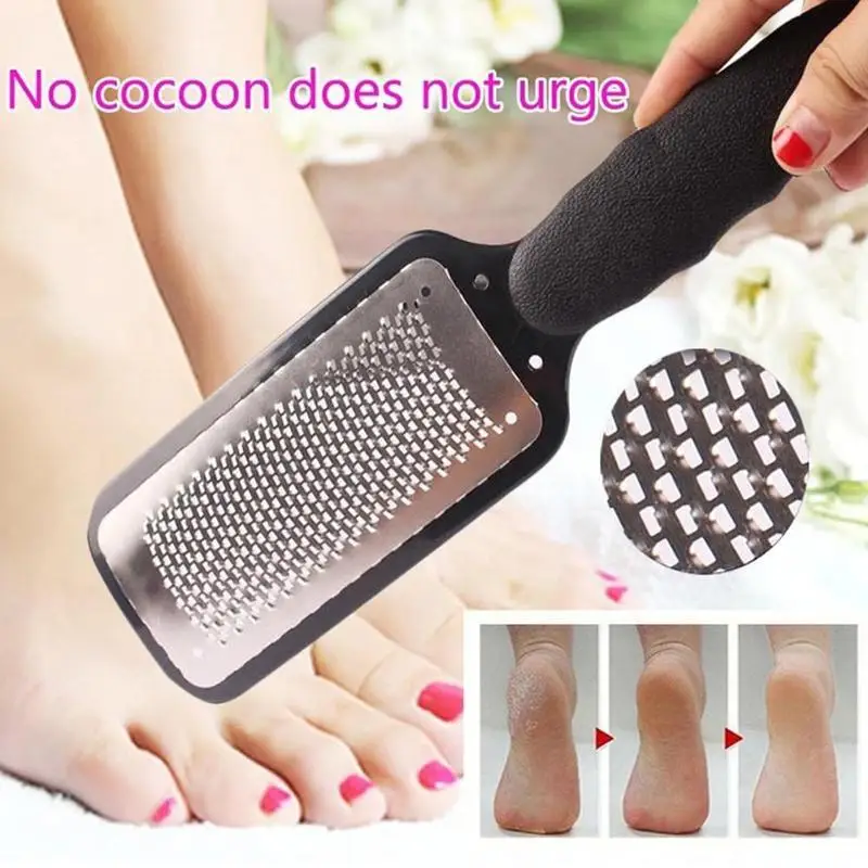 Preto Removedor Hard Dead Skin Scrubber Ralador Para Pés Calcanhar Rasp Arquivo Pé Pedicure Calo Pé Scrub Manicure Ferramentas Q6M1