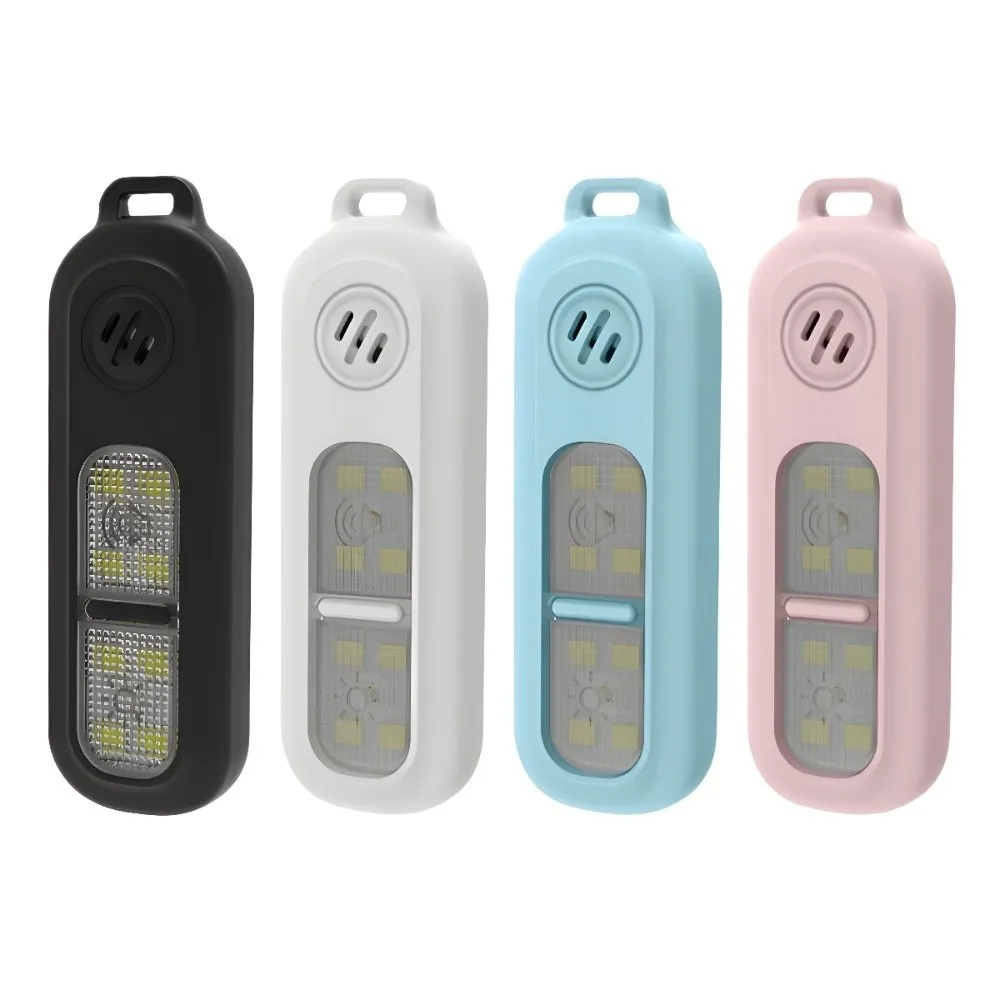 130dB Night Running Safety Warning Light with Back Clip LED Light Safe Sound Personal Alarm Drop-proof Portable