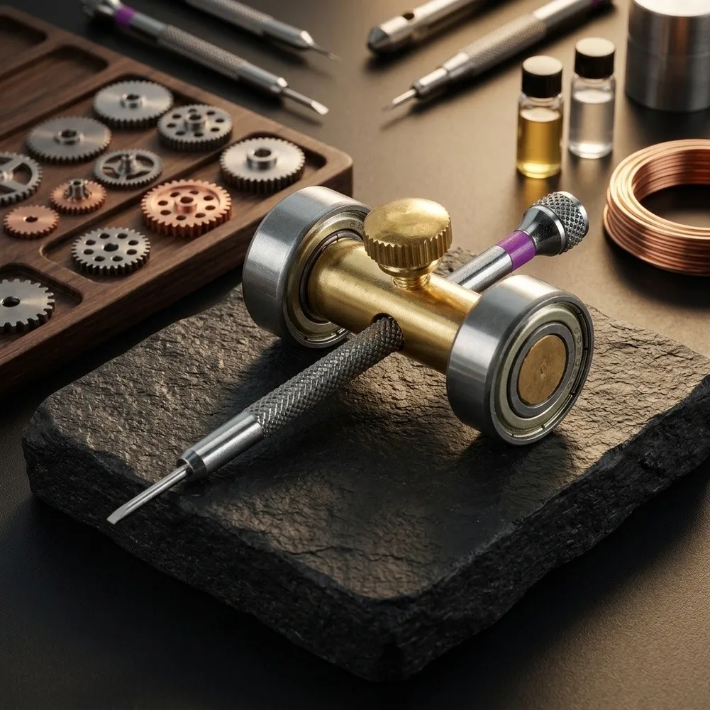 Professional Watch Repair Sharpening Kit Dual-Sided Oil Stone Screwdriver Tip Grinder For Hobbyists Technicians Grinding Tool