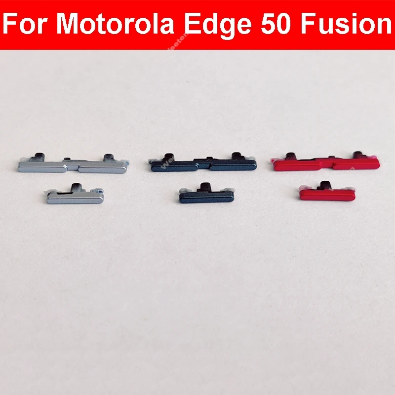 On OFF Power Volume Button For Motorola MOTO Edge 50 Fusion Power Volume Side Key Flex Cable Replacement Repair Parts