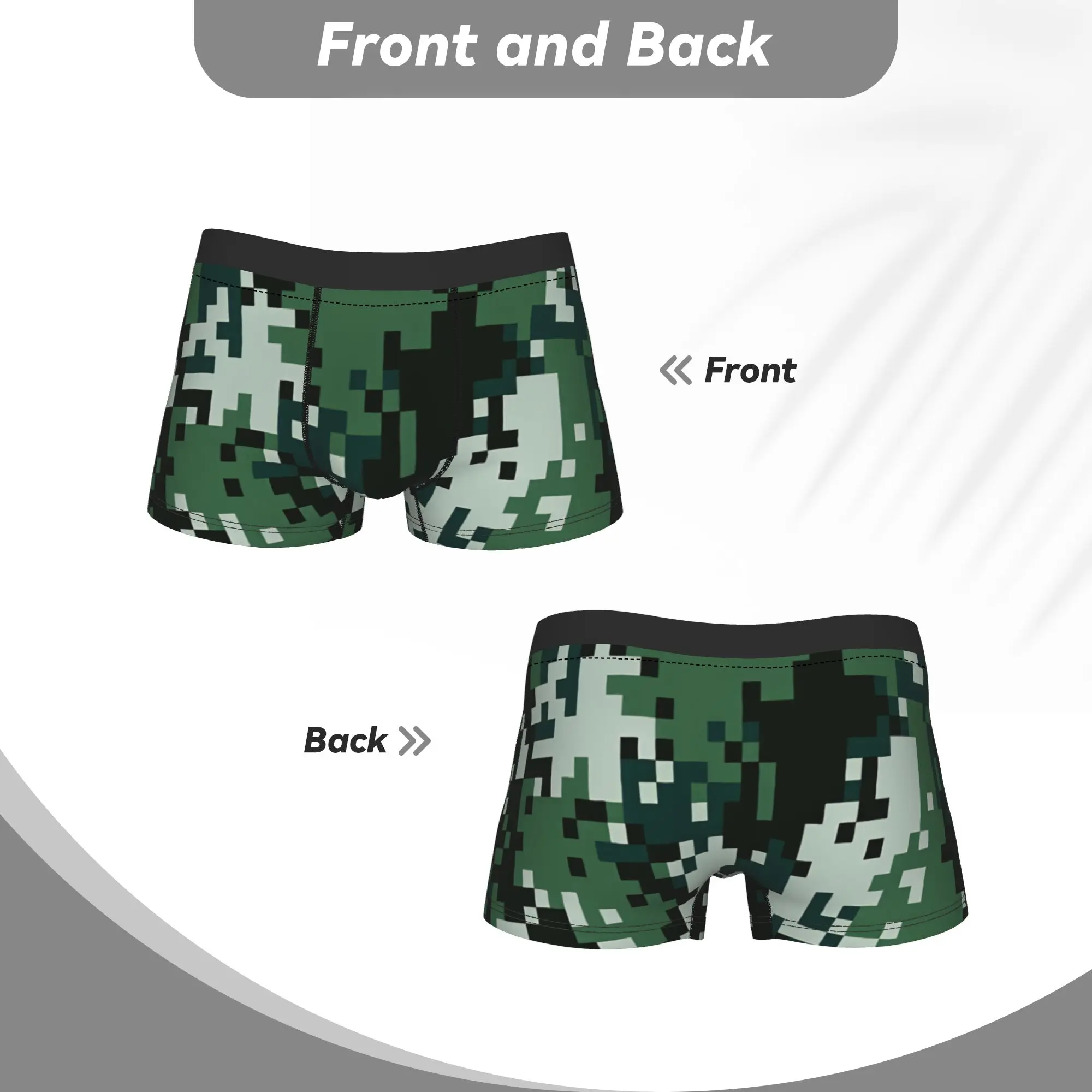 Tiger Stripes Camo  Underwear  Male Boxer Brief Soft Trend Trunk Trenky Custom Oversize Underpants