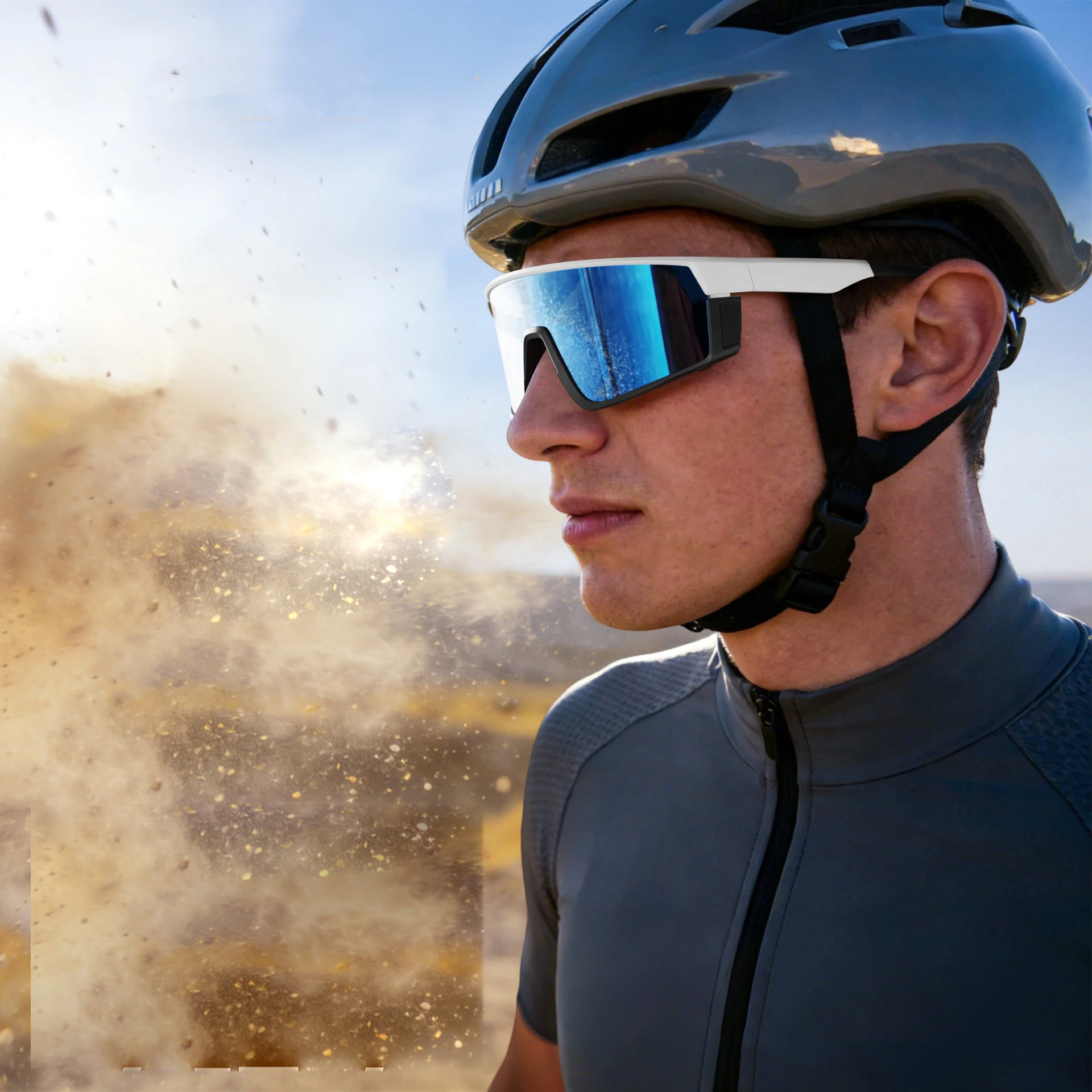 VEITHDIA TR90 Sunglasses Outdoor Sports Cycling FAKN-Y330 Windproof Sand Climbing Goggles Exercise Essentials For Male Female