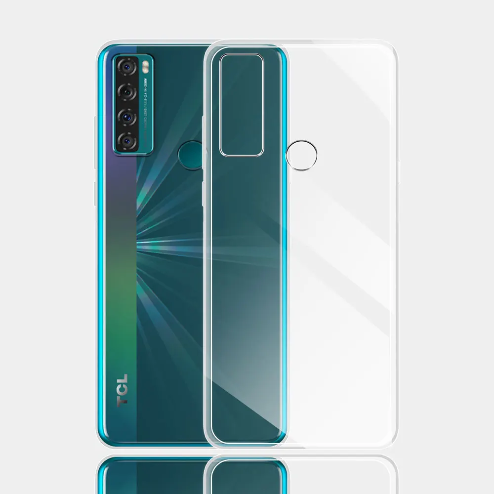 Para TCL 20 SE 30 SE Funda 10SE 40SE Funda trasera transparente de silicona ultrafina suave TPU para TCL20SE Coque TCL10 20 30 40 SE Funda