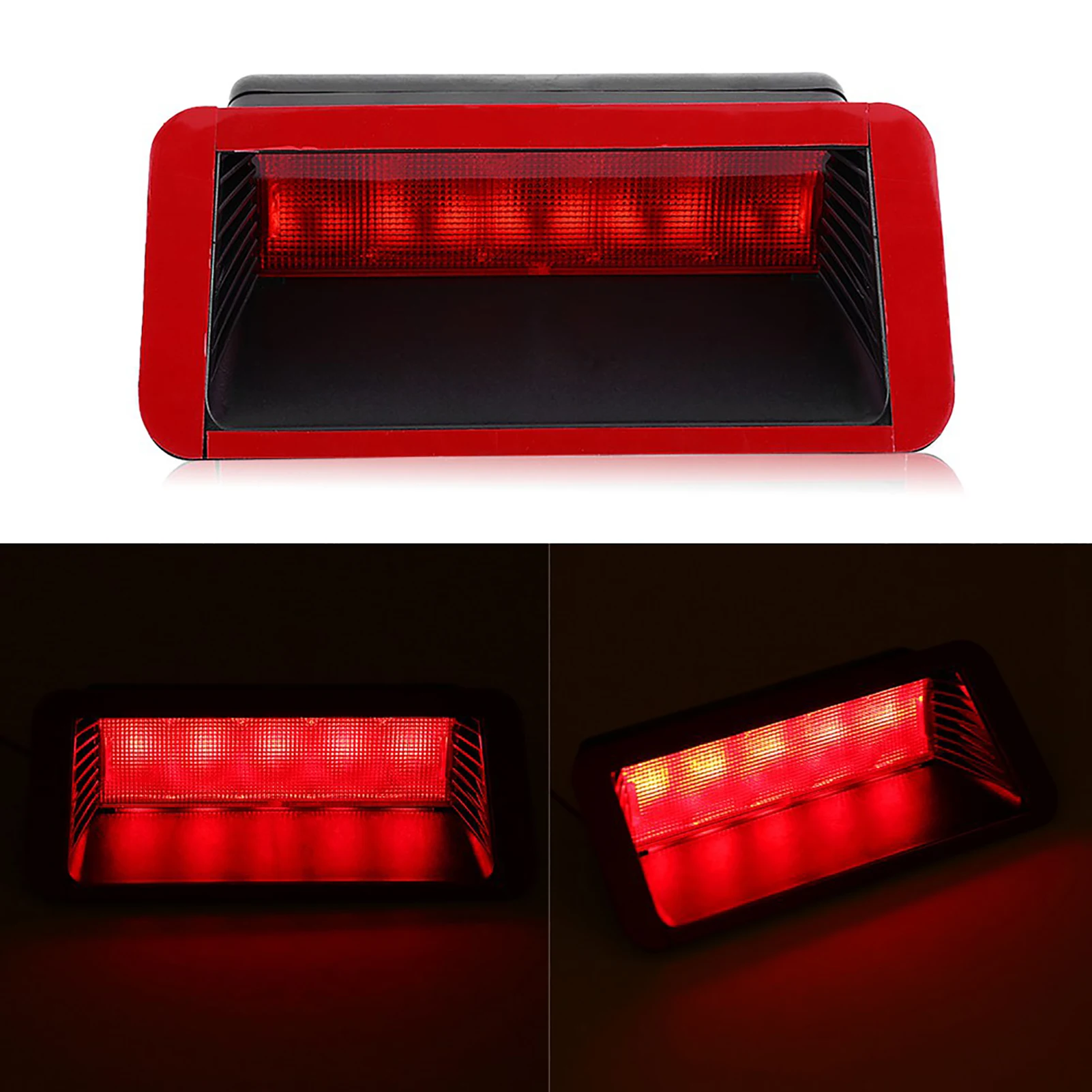 Universal Car Rear Red Brake Lights 12V 5LED Stop Light Auto Truck Cargo Tail Light Safety Lighting Warning Lamps New