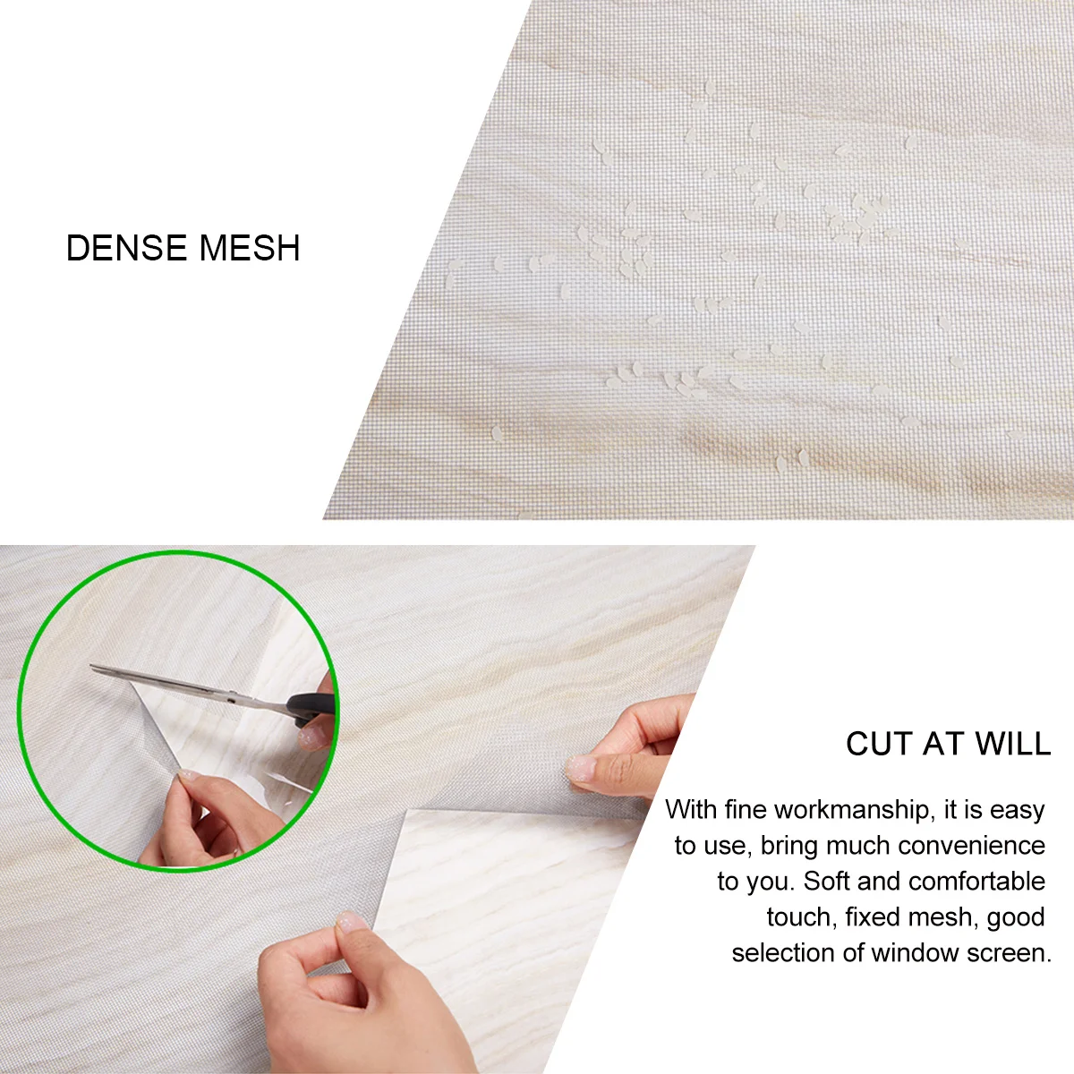 

Glass Fiber Window Screen Mesh 1.2x1m Mosquito Insect Protection Net Breathable Durable Screen for Doors Windows