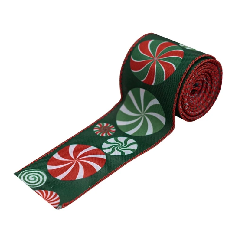 Christmas Colorful Printed Ribbon Christmas Gift Wrapping Ribbon Selection for Holiday Packaging