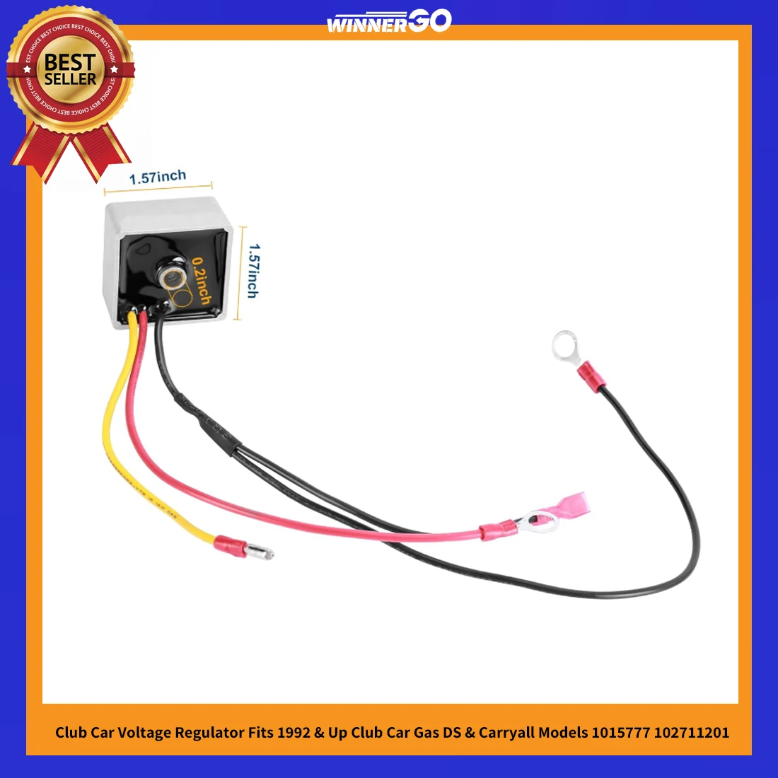 Club Car Spannungsregler passend für Club Car Gas DS & Carryall Modelle ab 1992 1015777 102711201 Motorradteile – Detail 5