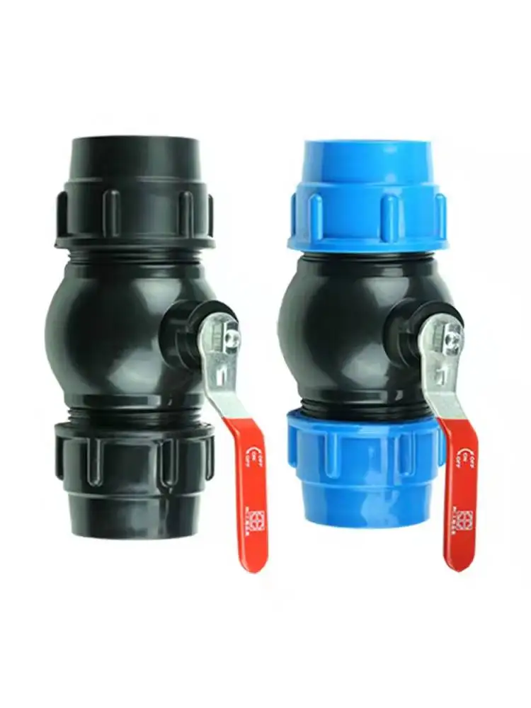 pe pipe fittings quick connector 32 switch valve plastic water pipe 25 ball valve 3/4 1 inch 50 accessories