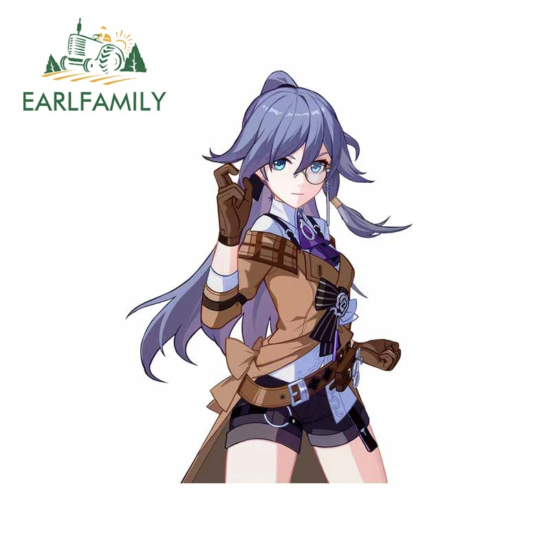 

EARLFAMILY 13cm x 9.2cm for Genshin Impact Car Sticker Personality Trunk Laotop Decal Windshield Refrigerator RV Vinyl Car Wrap