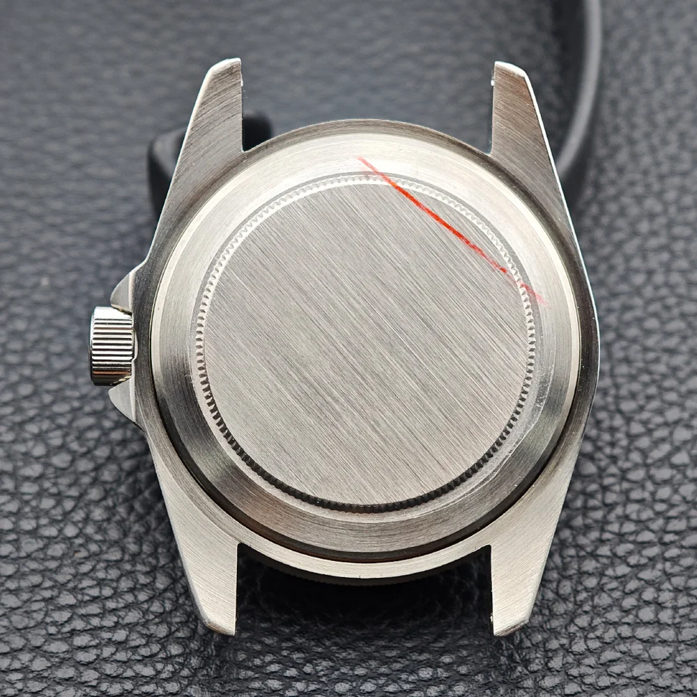 42.5 مللي متر حافظة جديدة تناسب M8215 حركة/القرص للرجال عالية الجودة حافظة فولاذية فضية ملحقات الساعة صندوق ساعة زجاج الياقوت