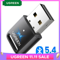 UGREEN USB Bluetooth 5.3 5.4  Dongle Adapter for PC Speaker Wireless Mouse Keyboard Music Audio Receiver Transmitter Bluetooth