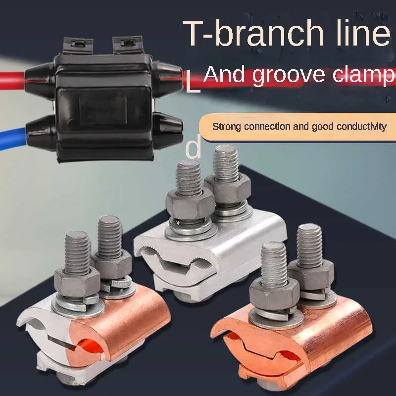 

Parallel Groove Clamp with Protective Case, 2 Bolt, Aluminum, Special-shaped for JBL16-120/50-240 Square Wire Diameter