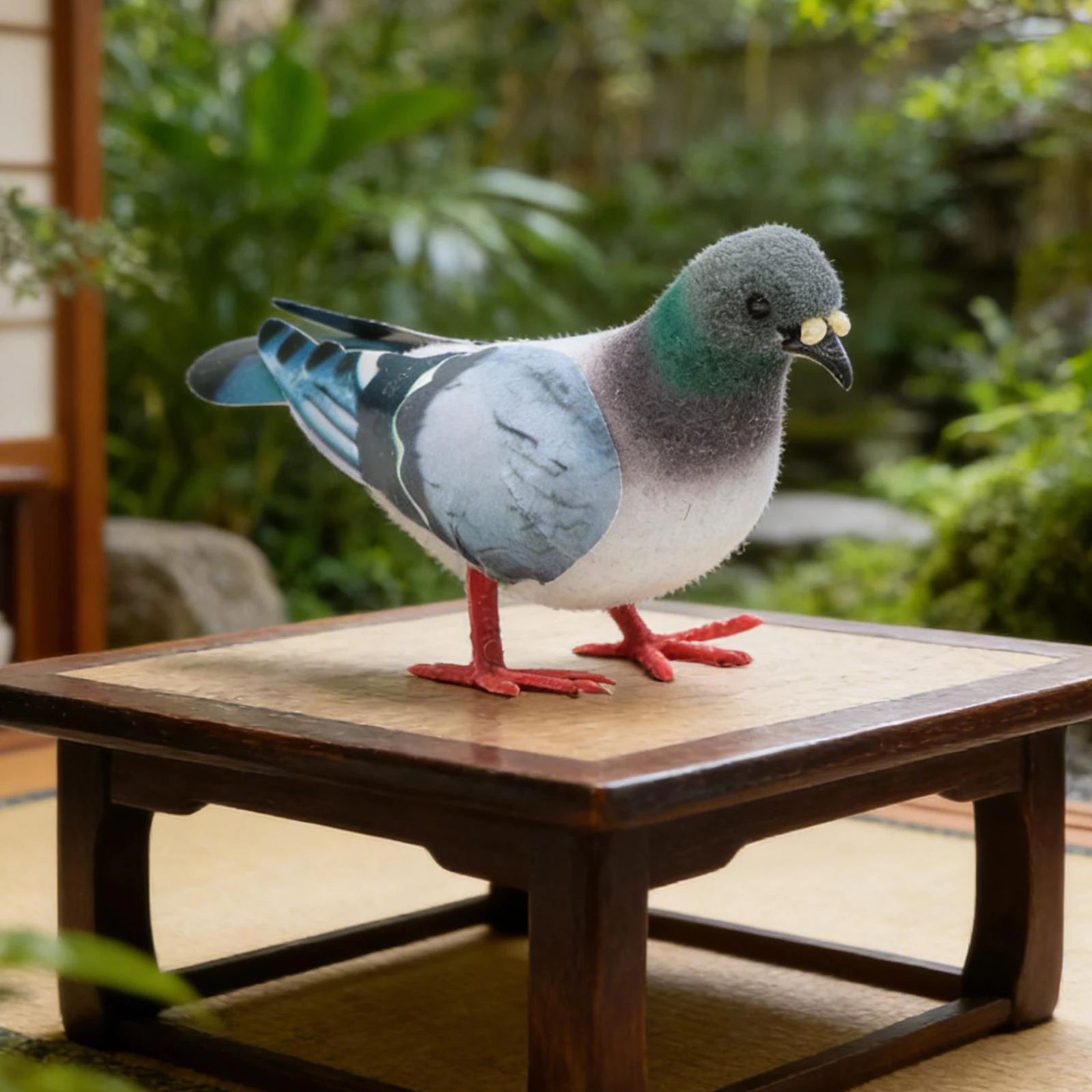 Handcrafted Foam Pigeon Ornament for Home Garden Decoration Store Window Display for educational Tool and Art Craft Collection