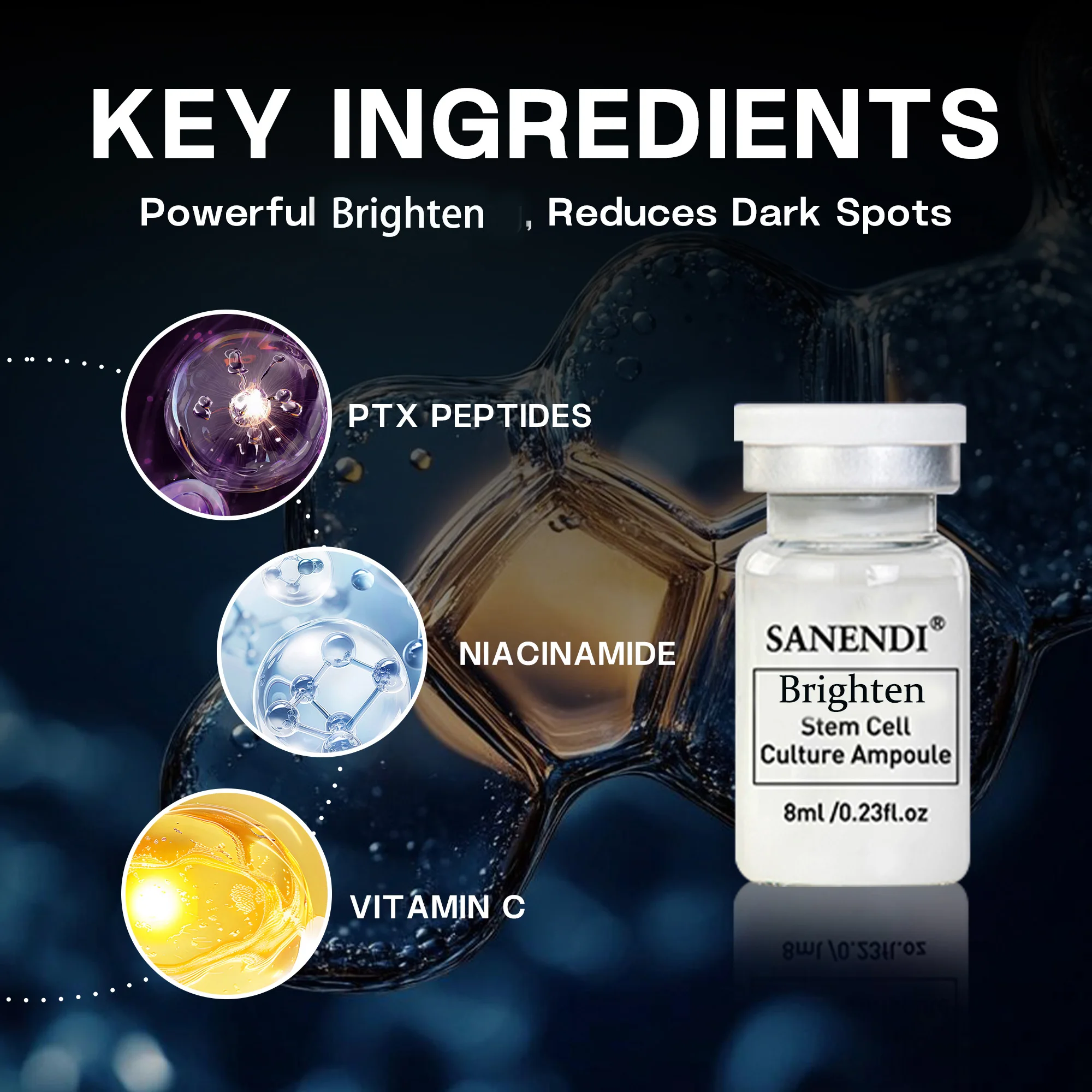 Korean BB Glow Brightening Skin Care Salmon DNA Serum Beauty Anti-aging Ampoule Facial Skin Care 8mlX12vials