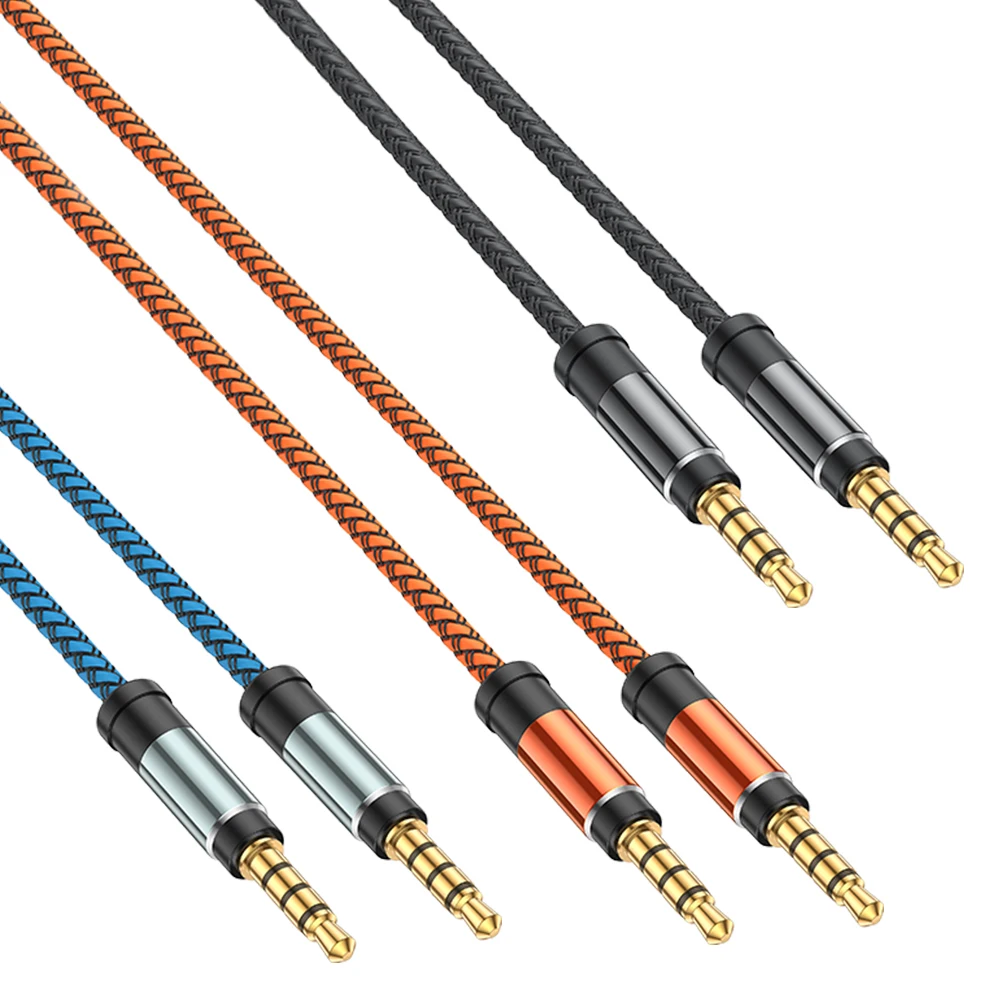 Gold plated Jack 3.5 Audio Cable Male to Male 3.5mm Hifi Stereo Line Jack 3 5 for PC Xiaomi Oneplus Headphone Speaker MP3 Kabel