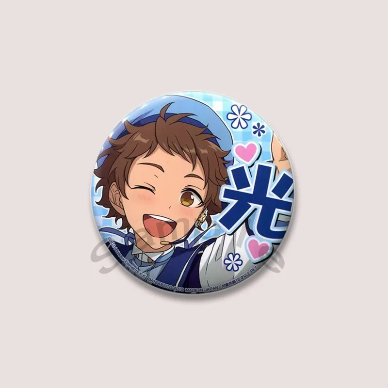Cute Ensemble Stars Band Lapel Pins Cartoon Idol Icons Brooch Hakaze Kaoru Hidaka Subaru Badge on Backpack Clothing Accessories