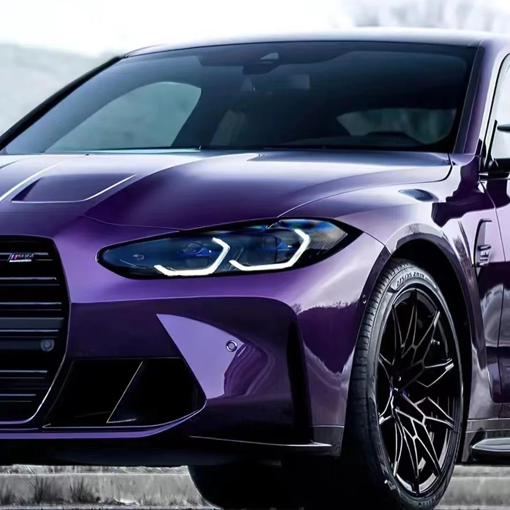 

Metallic Midnight Purple Vehicle Stickers Colorful TPU Dynamic PPF