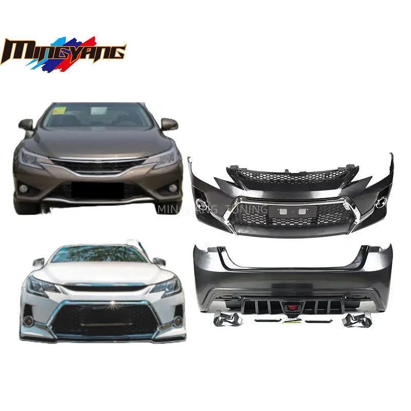 

PP Plastics High Quality GS Design Body Kit Front and Rear Bumper for Toyota Mark X 2010-2018